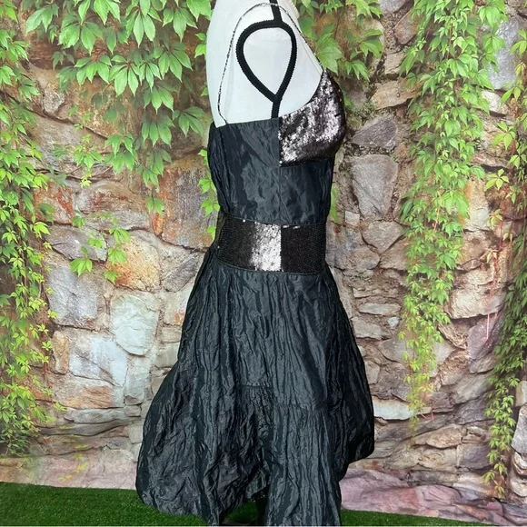 VINTAGE NICOLE MILLER SIGNATURE Y2K Whimsigoth Taffeta Dress, 6 - Picture 13 of 16